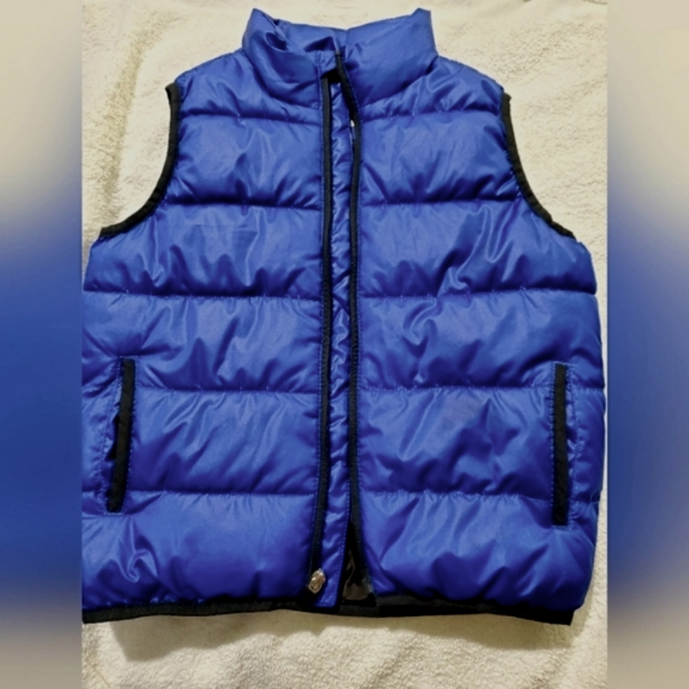 Old Navy Kid's Boy's Blue Puffer Vest Jacket Sz5